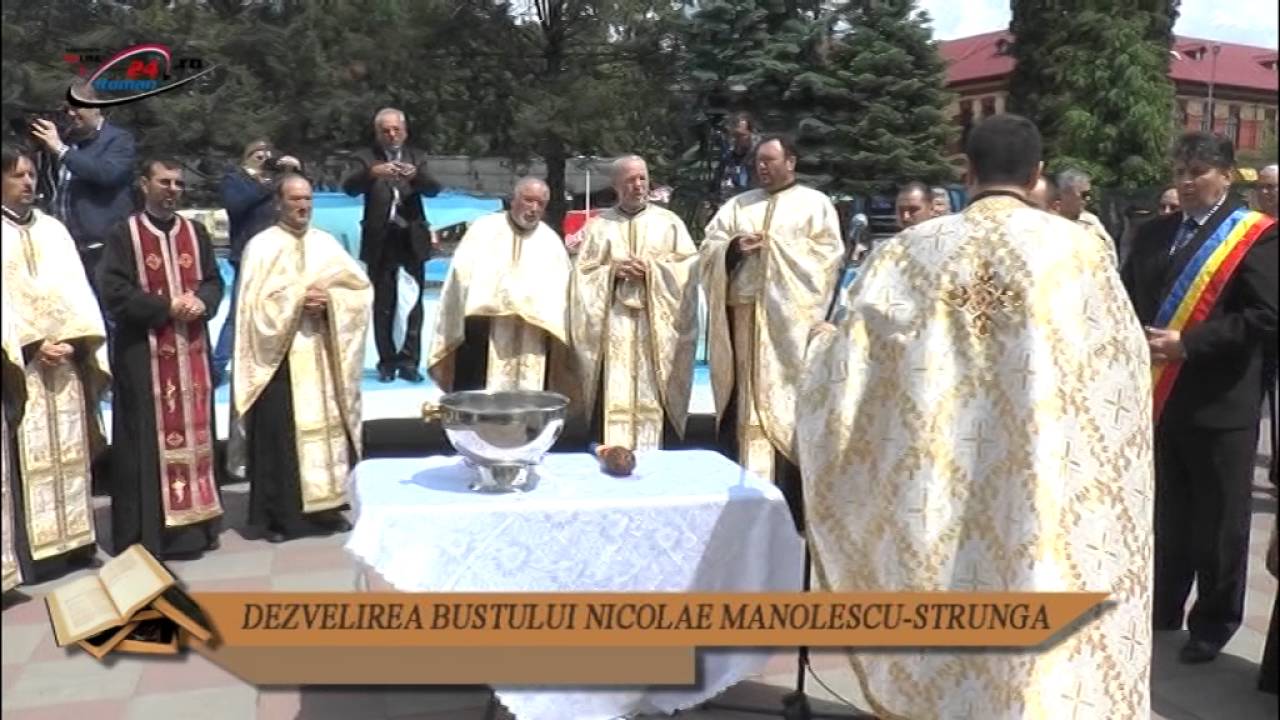 DEZVELIREA BUSTULUI NICOLAE MANOLESCU-STRUNGA