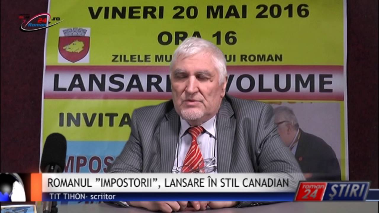 ROMANUL ”IMPOSTORII”, LANSARE ÎN STIL CANADIAN