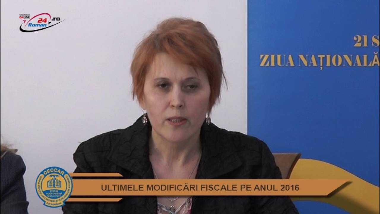 ULTIMELE MODIFICARI FISCALE PE ANUL 2016