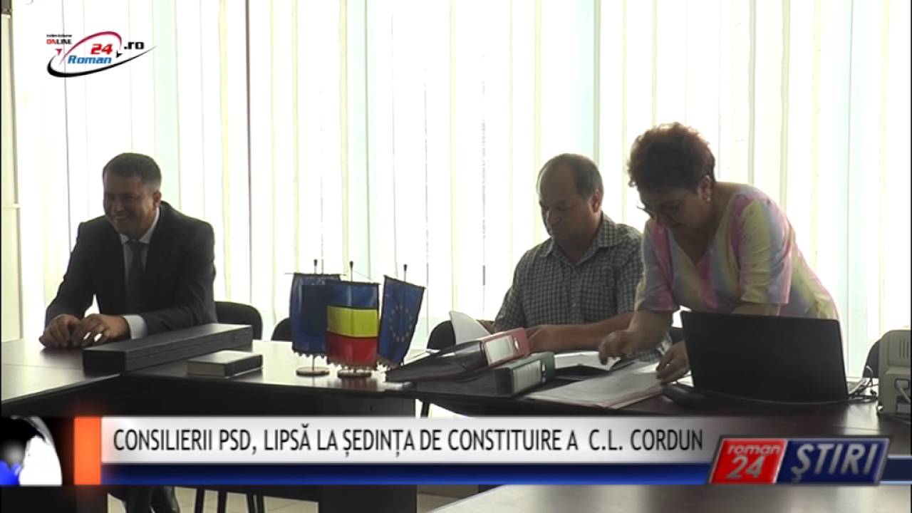 CONSILIERII PSD, LIPSĂ LA ȘEDINȚA DE CONSTITUIRE A C.L. CORDUN