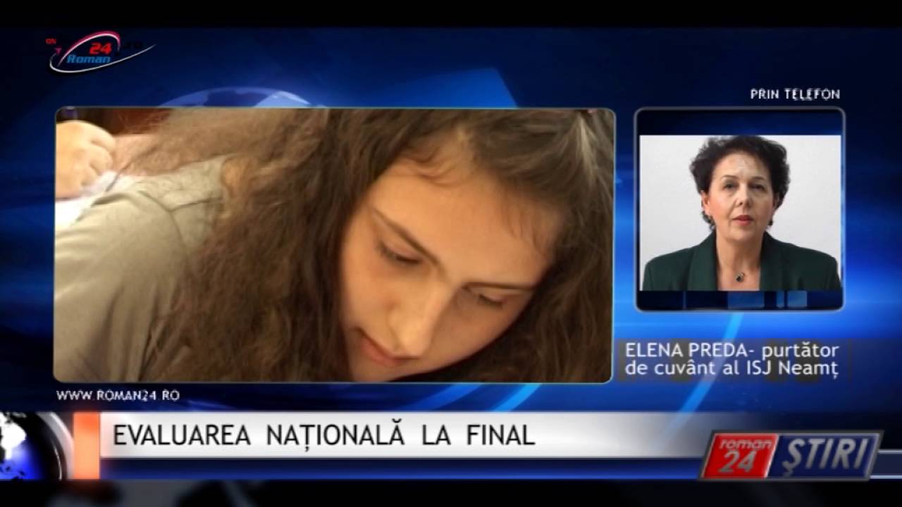 EVALUAREA NAȚIONALĂ LA FINAL