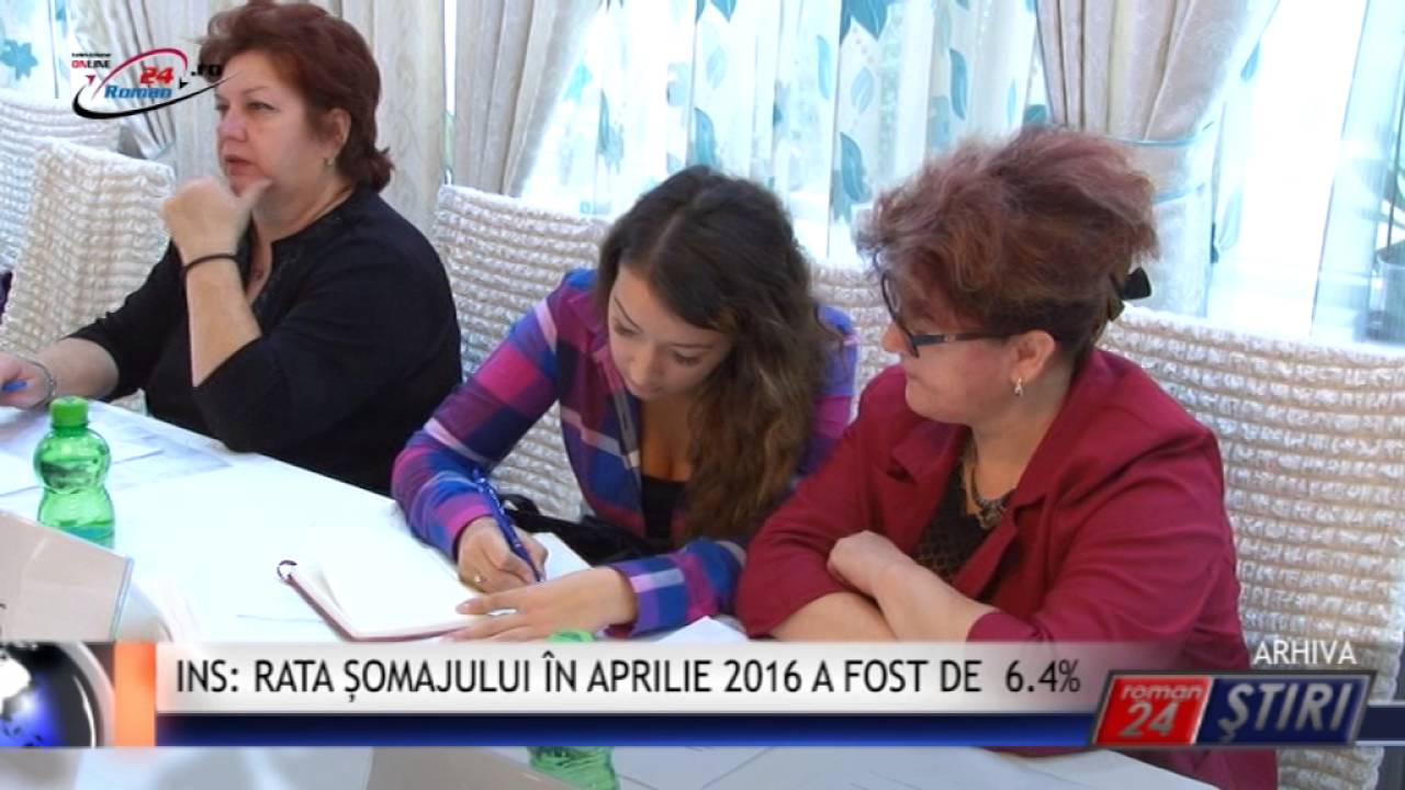 INS- RATA ȘOMAJULUI ÎN APRILIE 2016 A FOST DE 6.4%