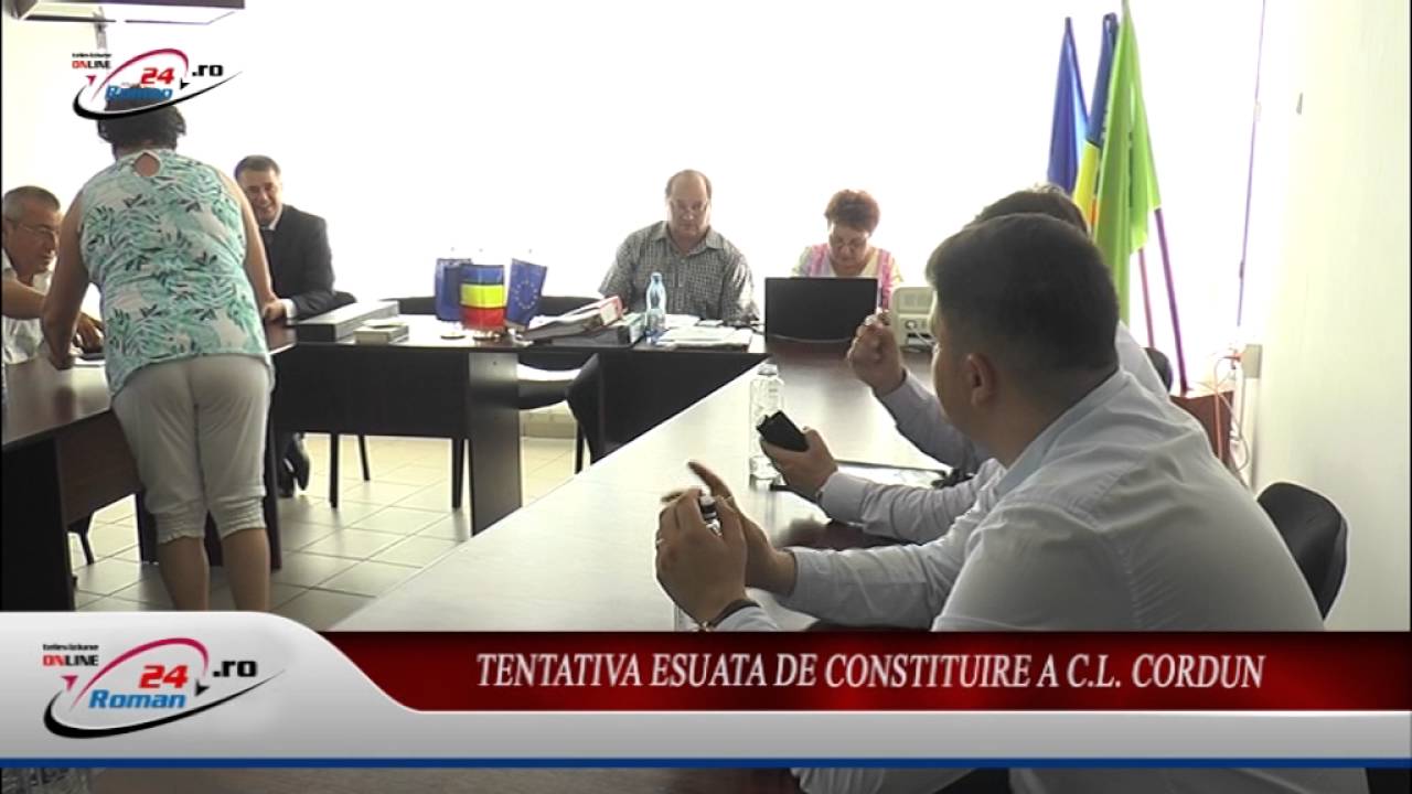 TENTATIVA ESUATA DE CONSTITUIRE A C.L. CORDUN