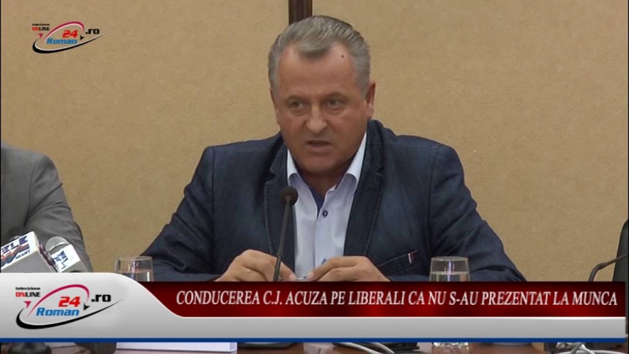 CONDUCEREA C.J. ACUZA LIBERALII CA NU S-AU PREZENTAT LA MUNCA