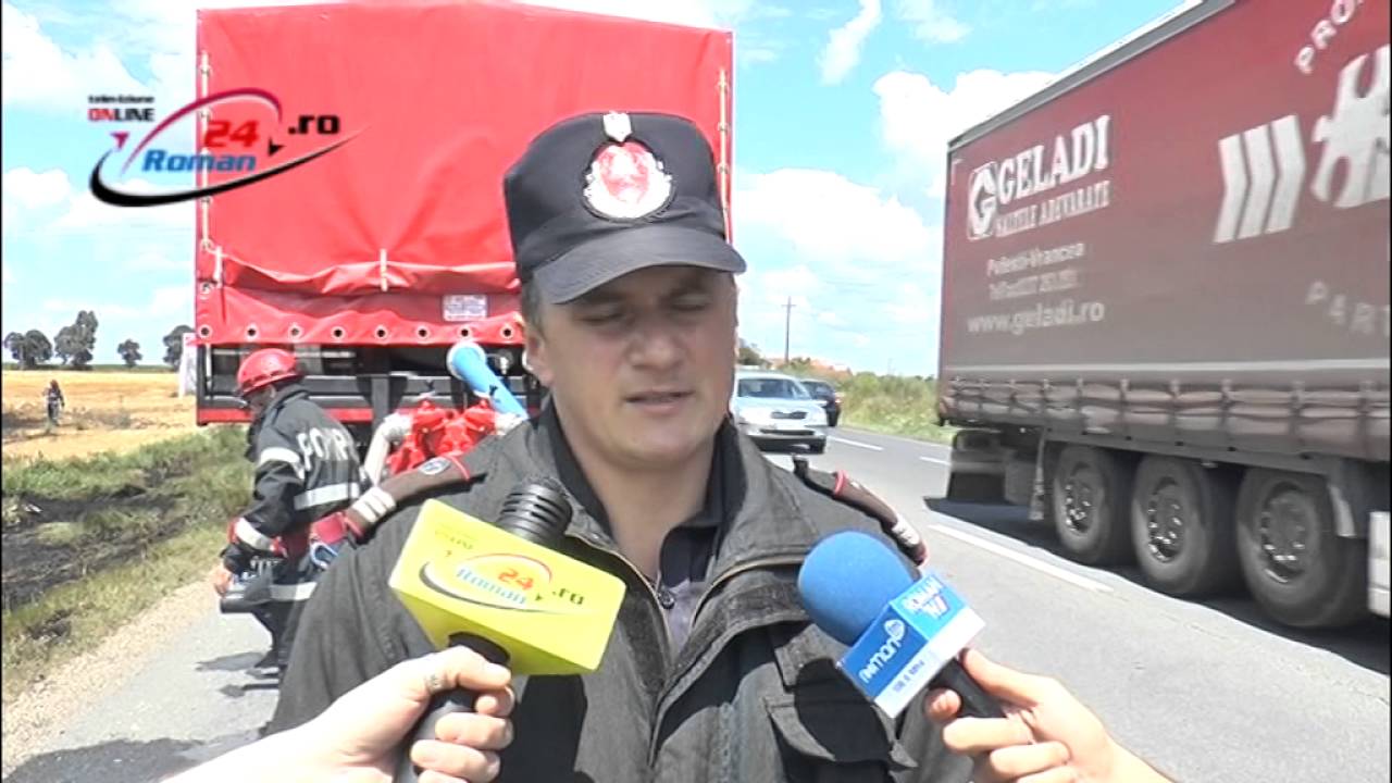 Incendiu miriste si accident