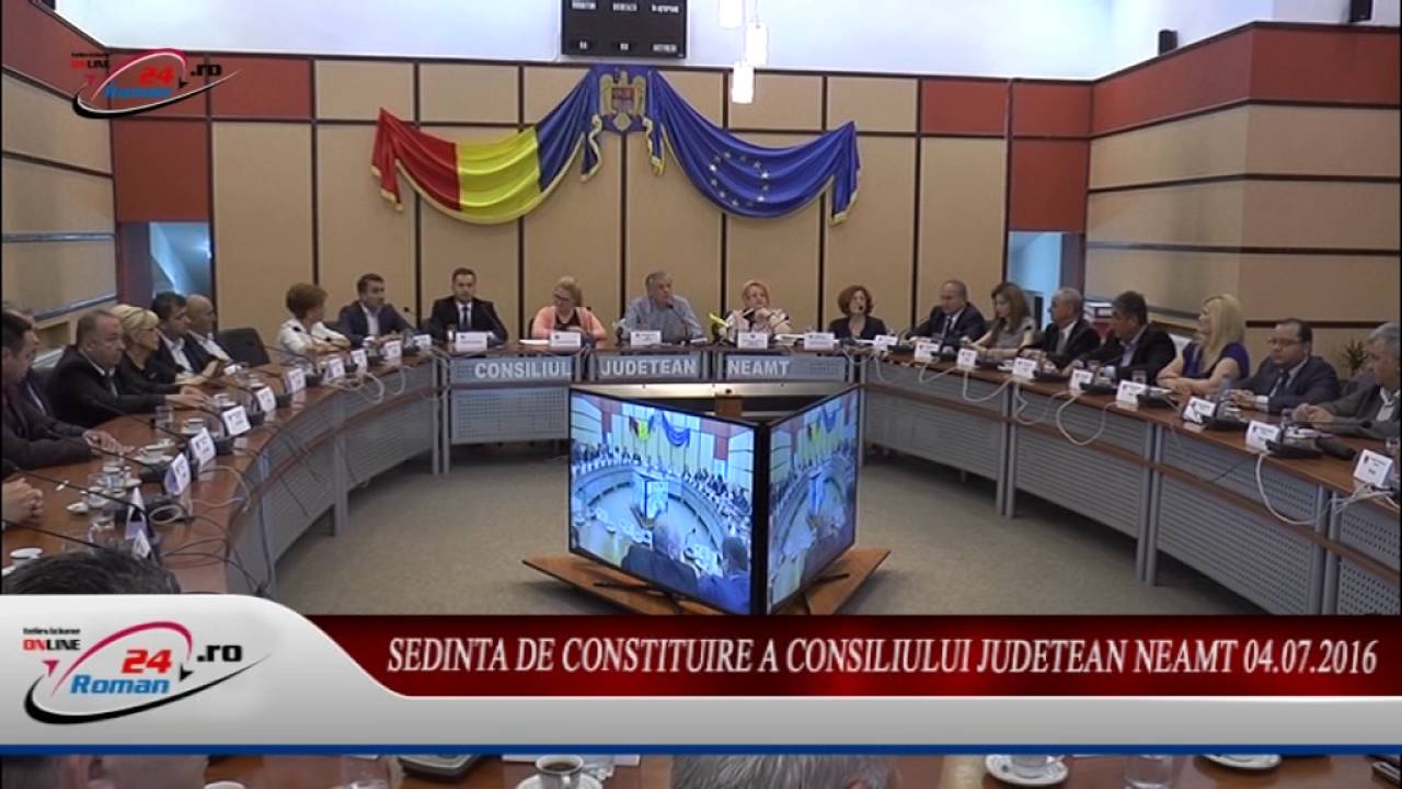 Sedinta de constituire a Consiliului Judetean Neamt 04.07.2016