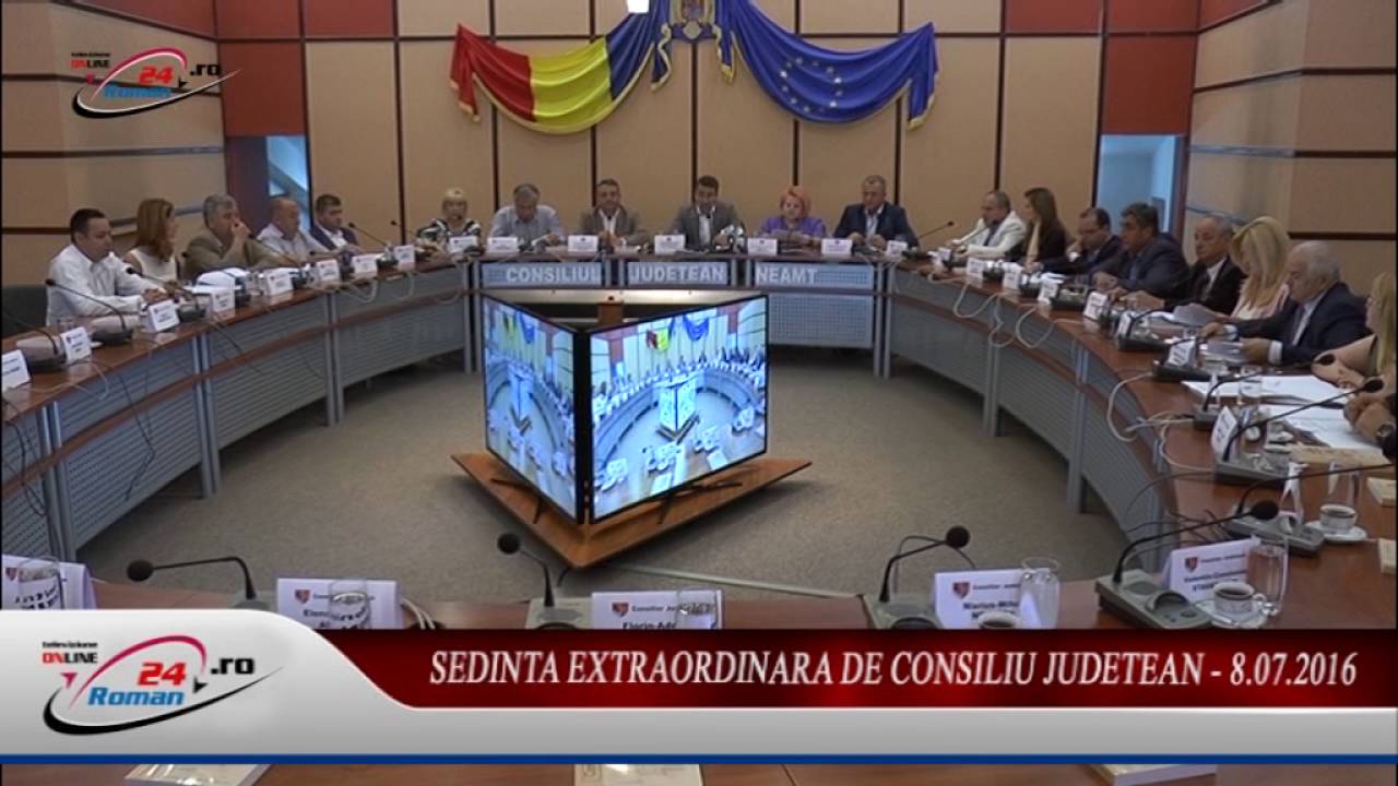 SEDINTA EXTRAORDINARA DE CONSILIU JUDETEAN – 8.07.2016