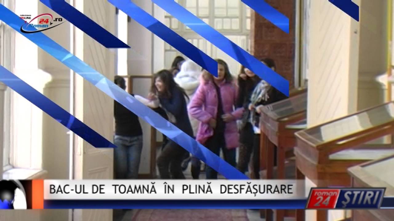 BAC-UL DE TOAMNĂ ÎN PLINĂ DESFĂȘURARE