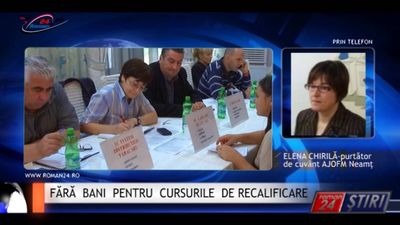 FĂRĂ BANI PENTRU CURSURILE DE RECALIFICARE