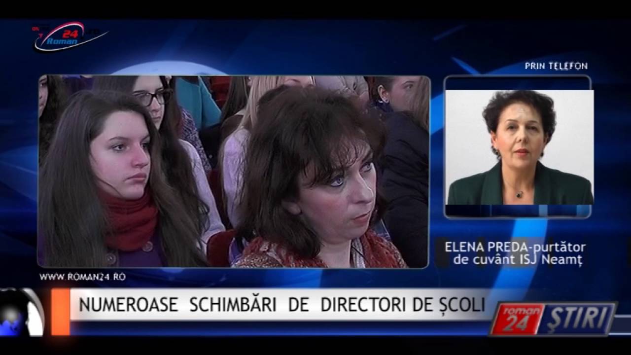 NUMEROASE SCHIMBĂRI DE DIRECTORI DE ȘCOLI