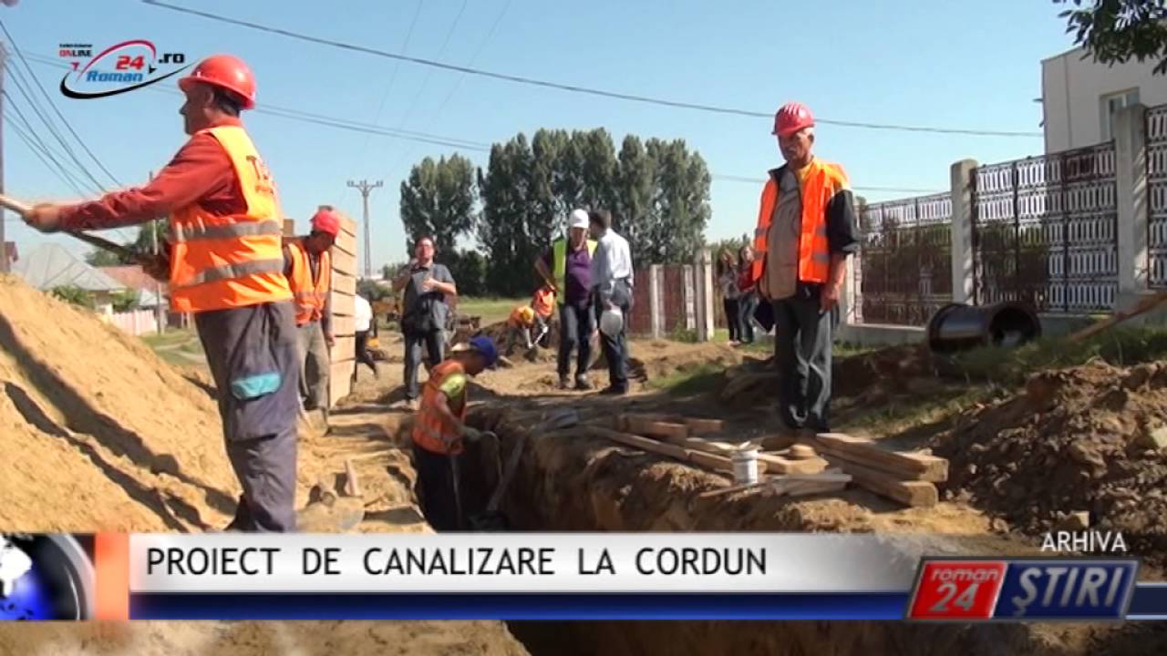 PROIECT DE CANALIZARE LA CORDUN