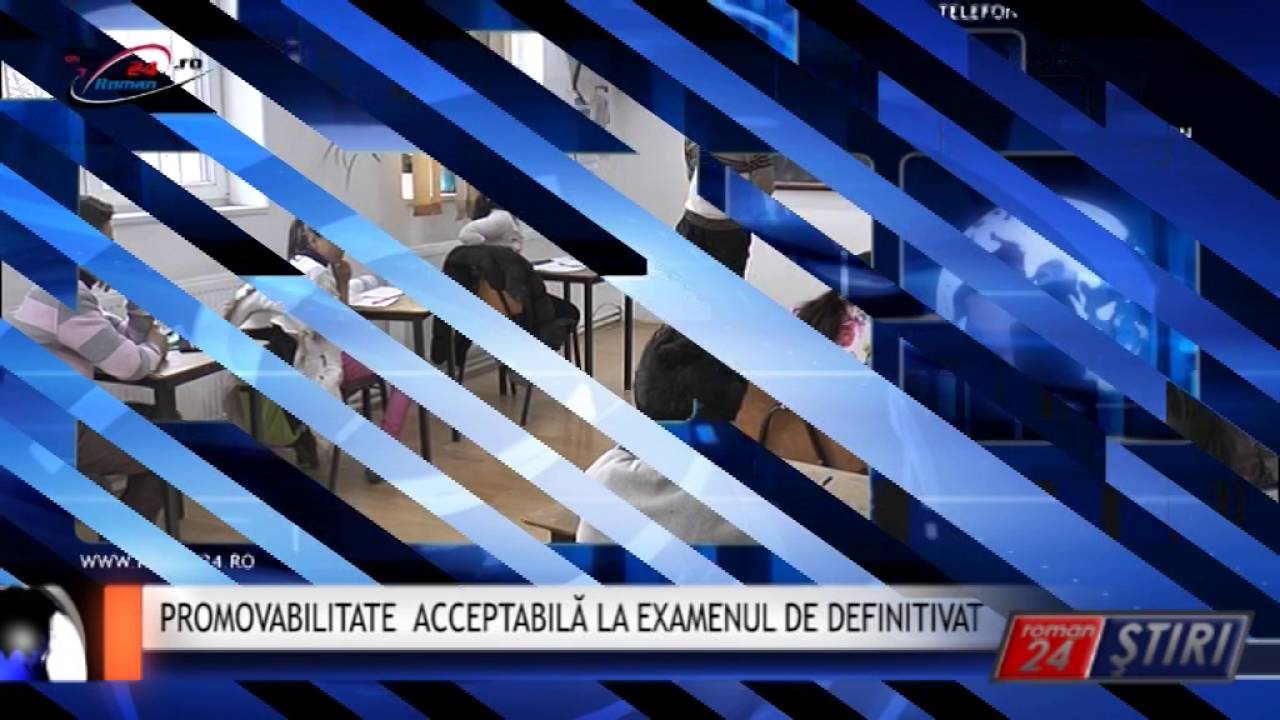 PROMOVABILITATE ACCEPTABILĂ LA EXAMENUL DE DEFINITIVAT