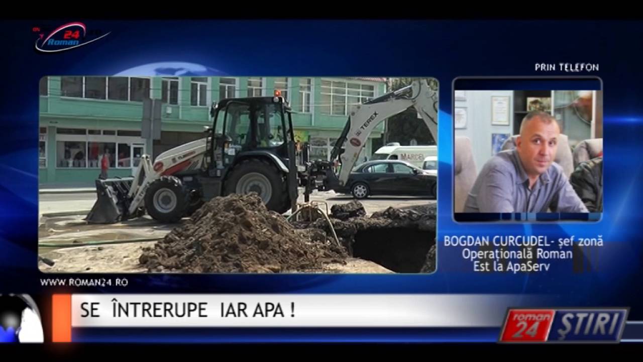 SE ÎNTRERUPE IAR APA !