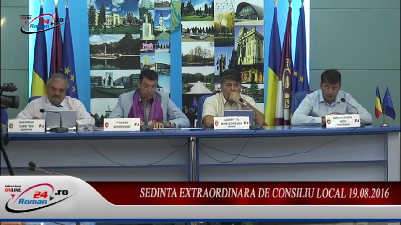 SEDINTA EXTRAORDINARA DE CONSILIU LOCAL 19.08.2016