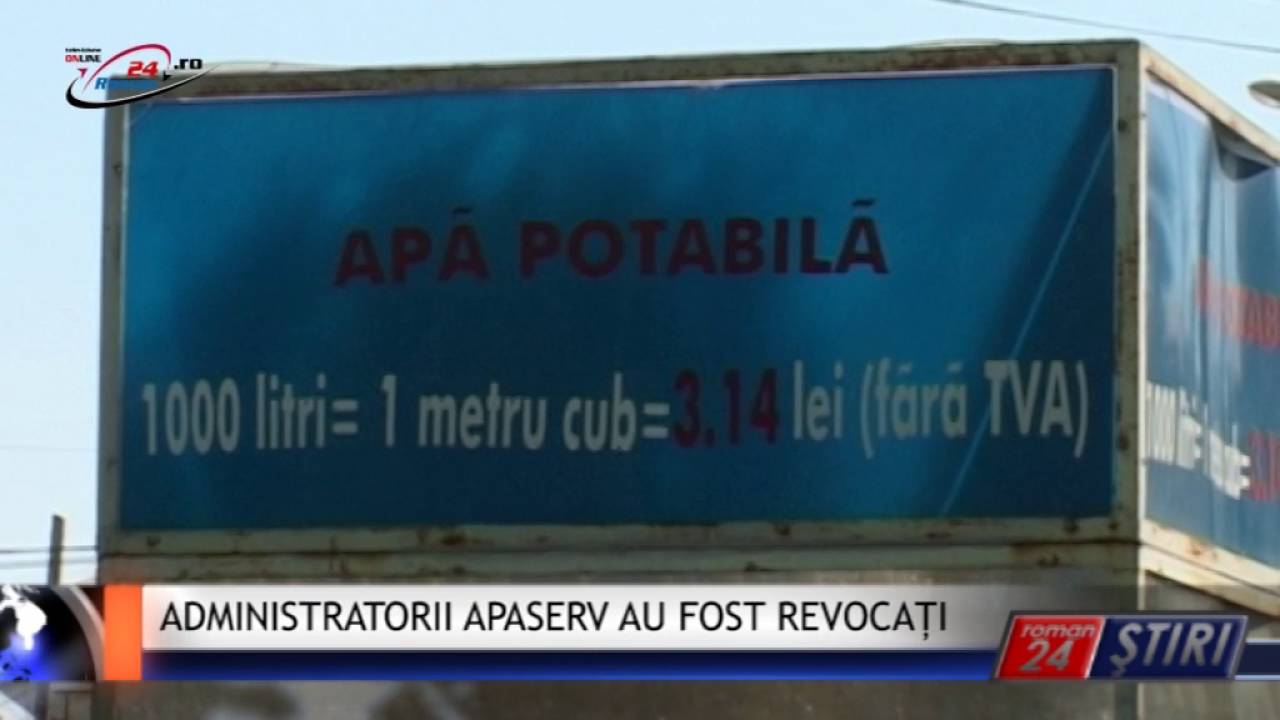 ADMINISTRATORII COMPANIEI APASERV AU FOST REVOCAȚI