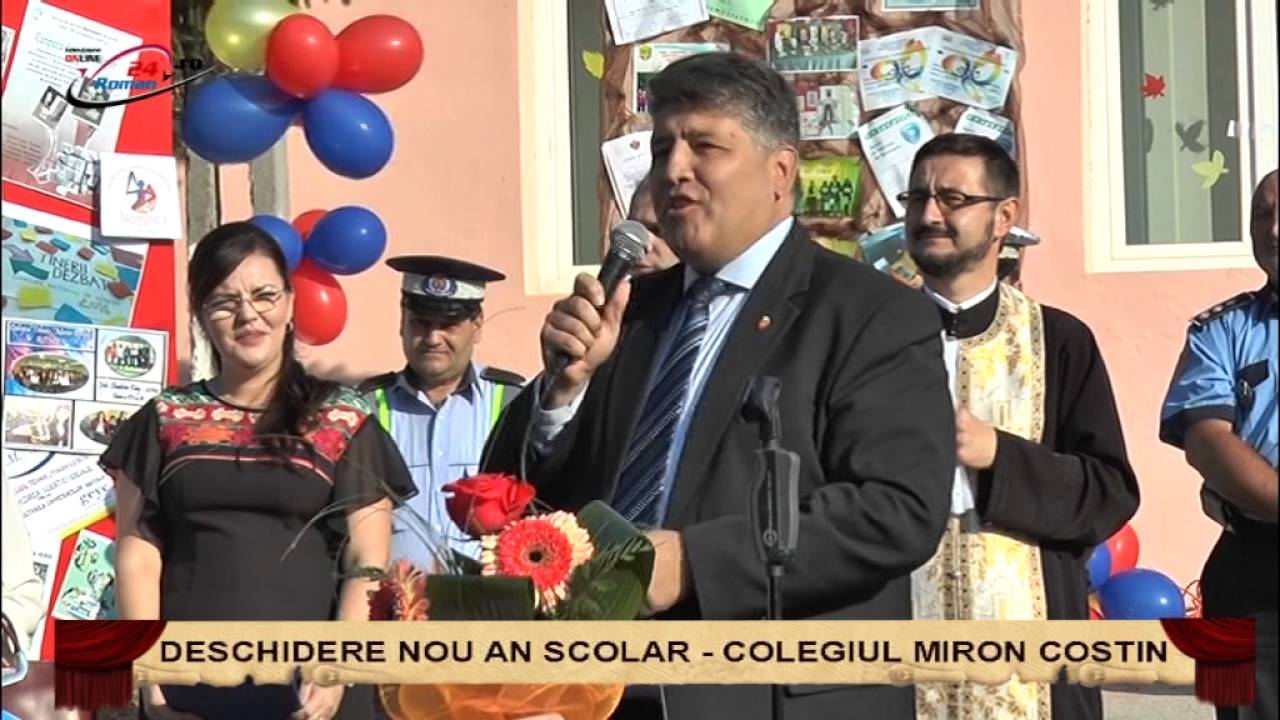 Deschidere nou an scolar Colegiu Miron Costin -12.09.2016