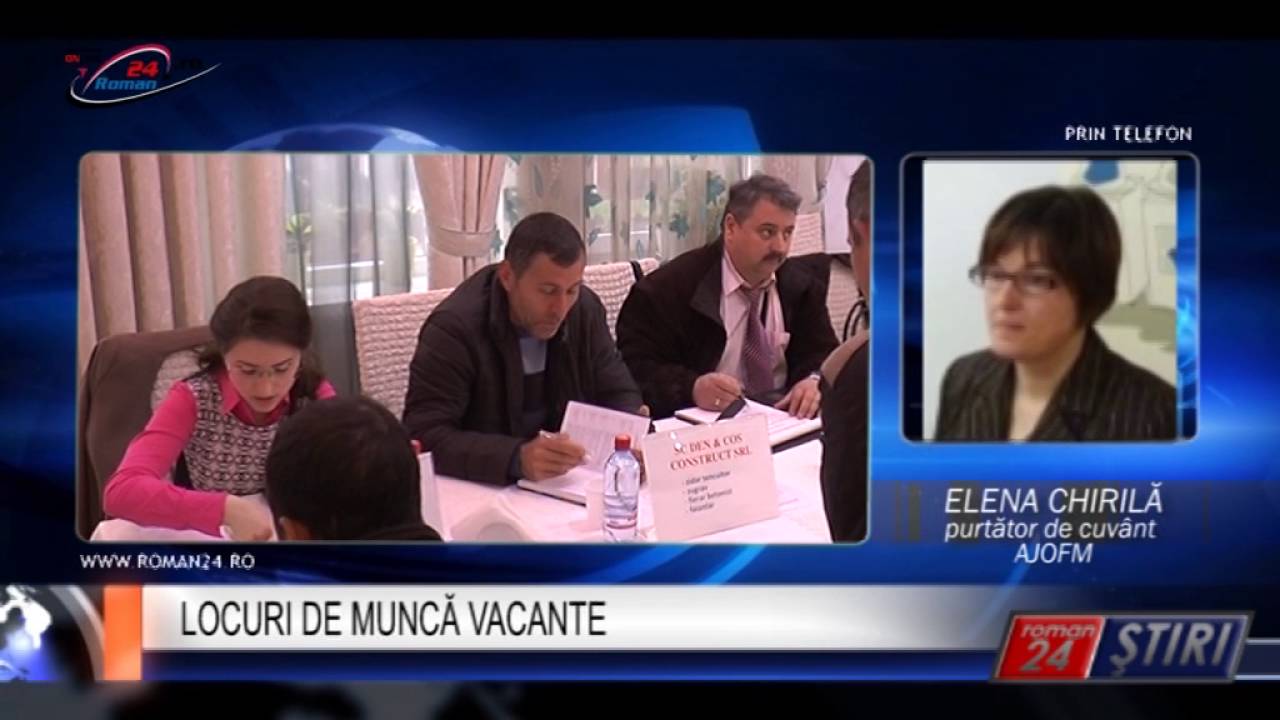 LOCURI DE MUNCĂ VACANTE