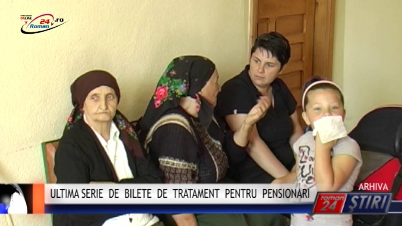 ULTIMA SERIE DE BILETE DE TRATAMENT PENTRU PENSIONARI
