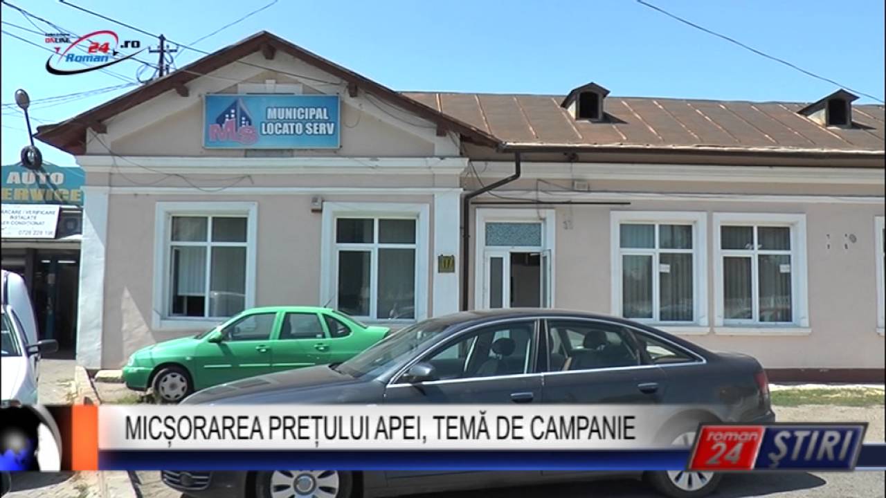 MICȘORAREA PREȚULUI APEI TEMĂ DE CAMPANIE