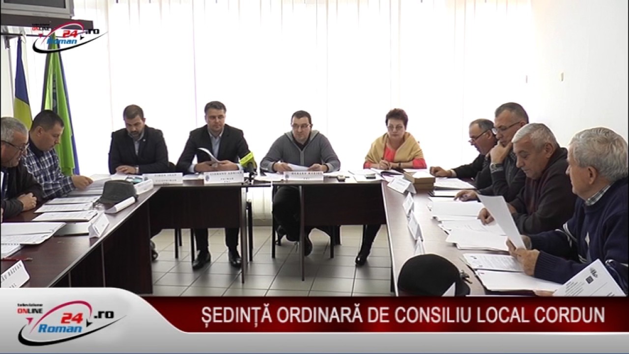 Sedinta ordinara Consiliu Local Cordun 31.10.2016