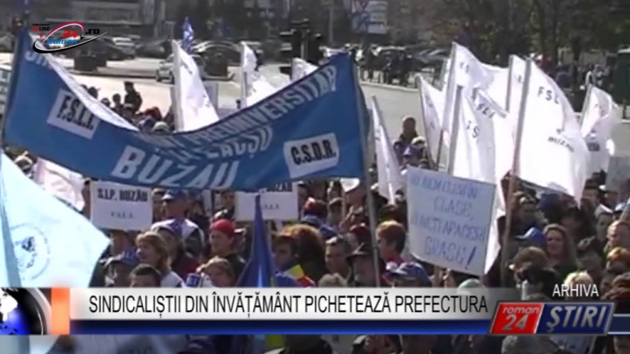 SINDICALIȘTII DIN ÎNVĂȚĂMÂNT PICHETEAZĂ PREFECTURA