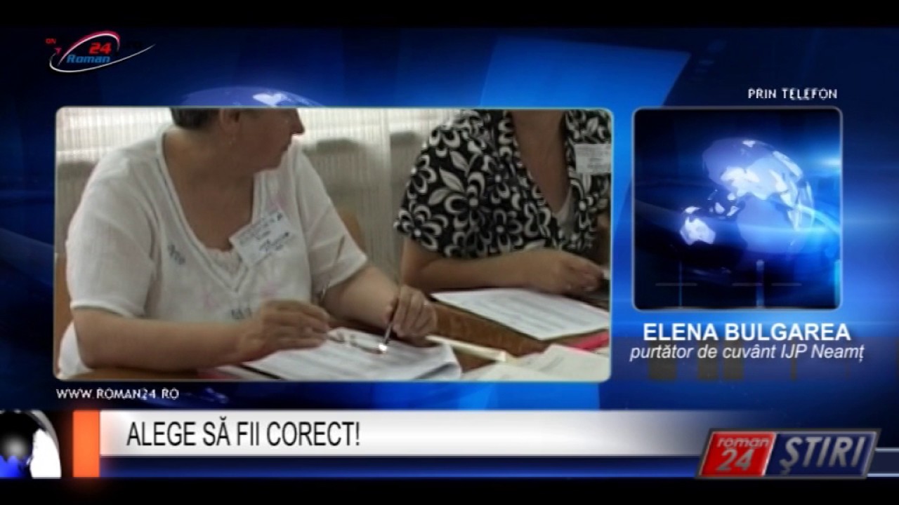 ALEGE SĂ FII CORECT!