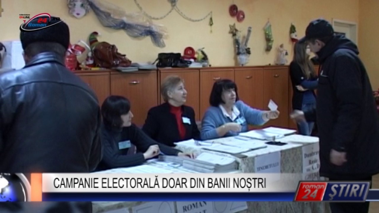 CAMPANIE ELECTORALĂ DOAR DIN BANII NOȘTRI