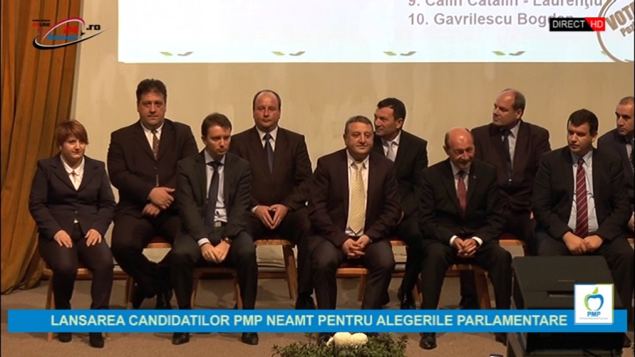 LANSAREA CANDIDATILOR PMP NEAMT PENTRU ALEGERILE PARLAMENTARE 2016