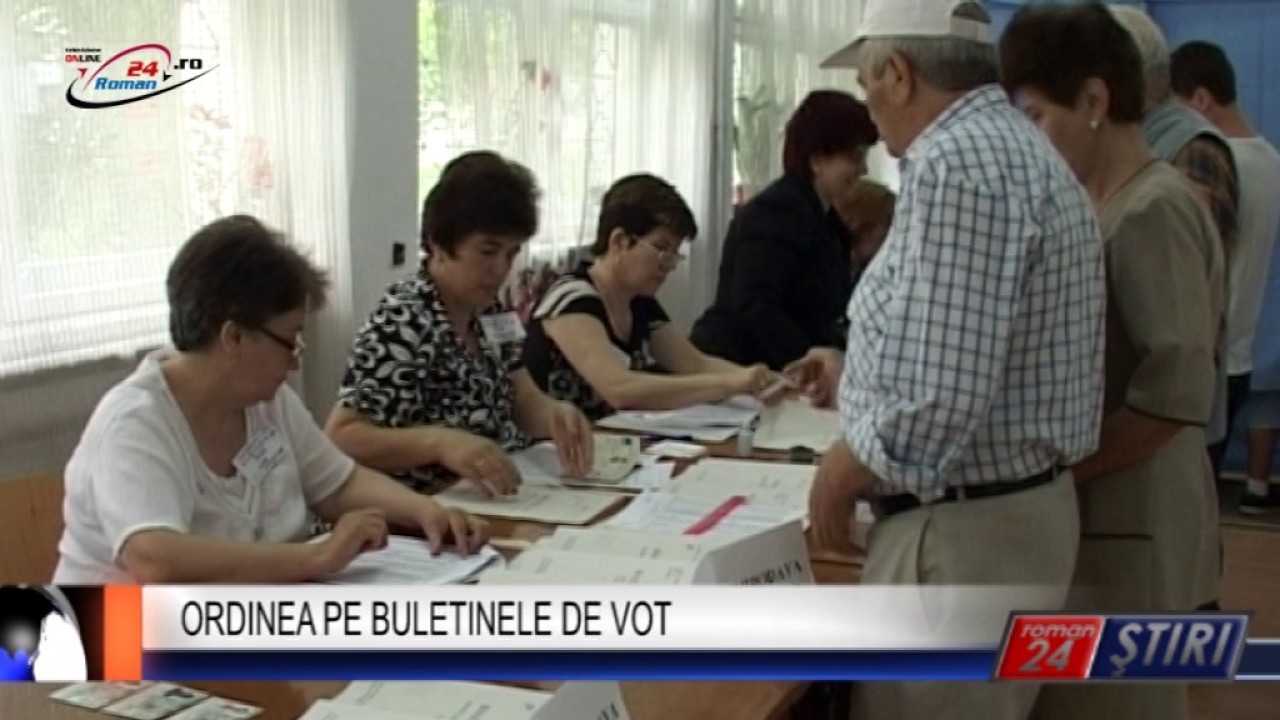 ORDINEA PE BULETINELE DE VOT