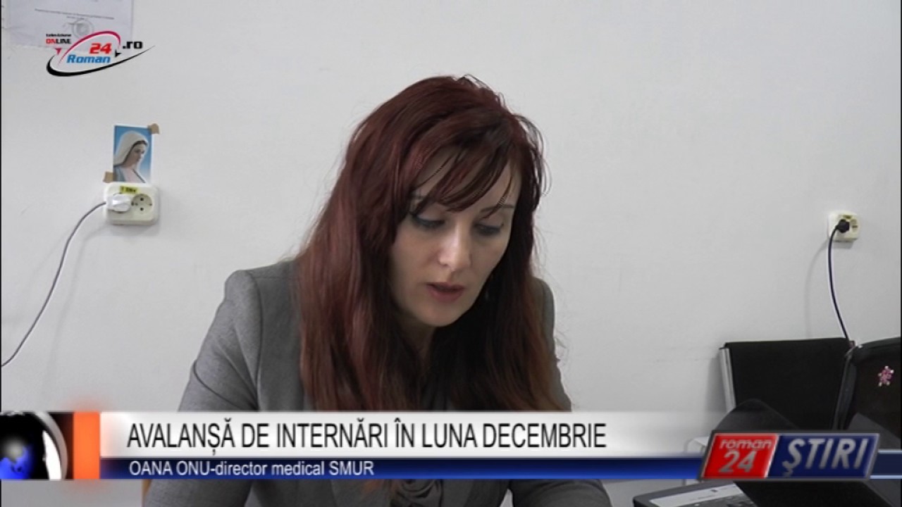 AVALANȘĂ DE INTERNĂRI ÎN LUNA DECEMBRIE