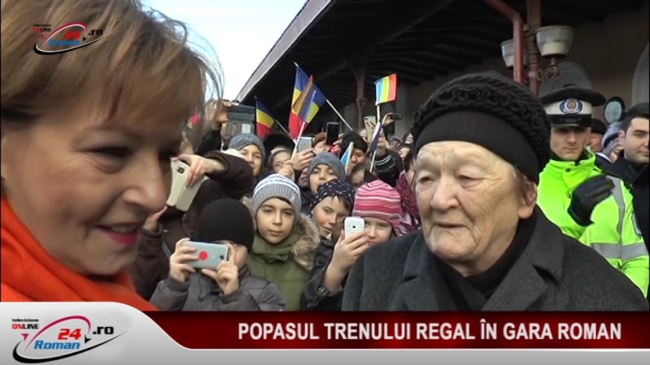 POPASUL TRENULUI REGAL IN GARA ROMAN