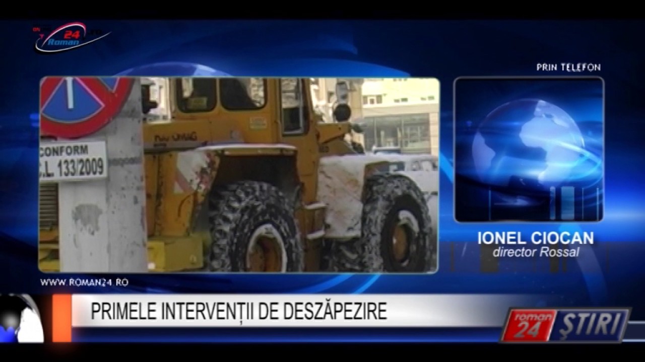 PRIMELE INTERVENȚII DE DESZĂPEZIRE