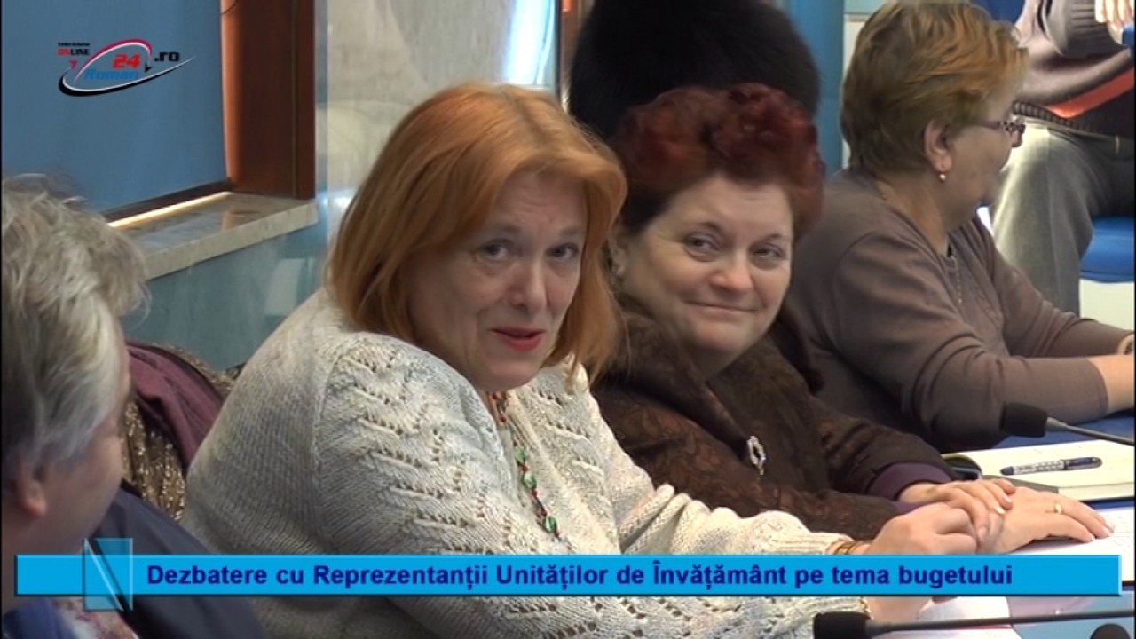 Dezbatere cu Reprezentantii Unitatilor de Invatamant pe tema bugetului