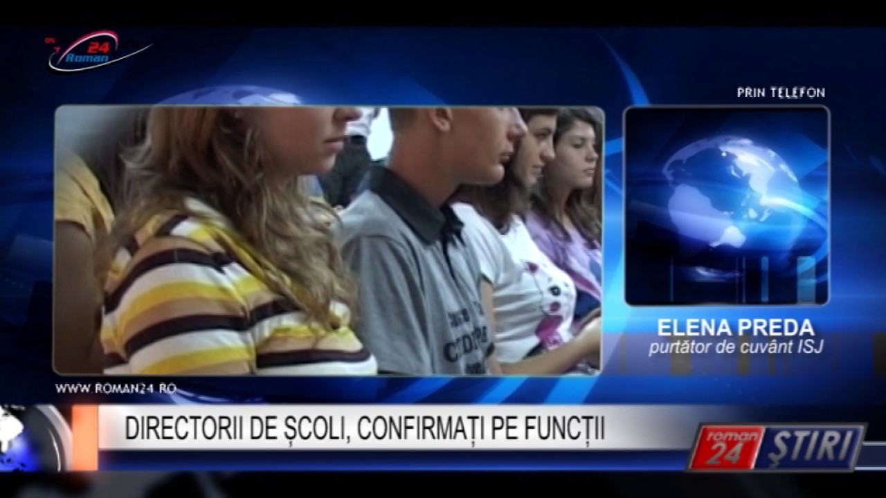 DIRECTORII DE ȘCOLI, CONFIRMAȚI PE FUNCȚII