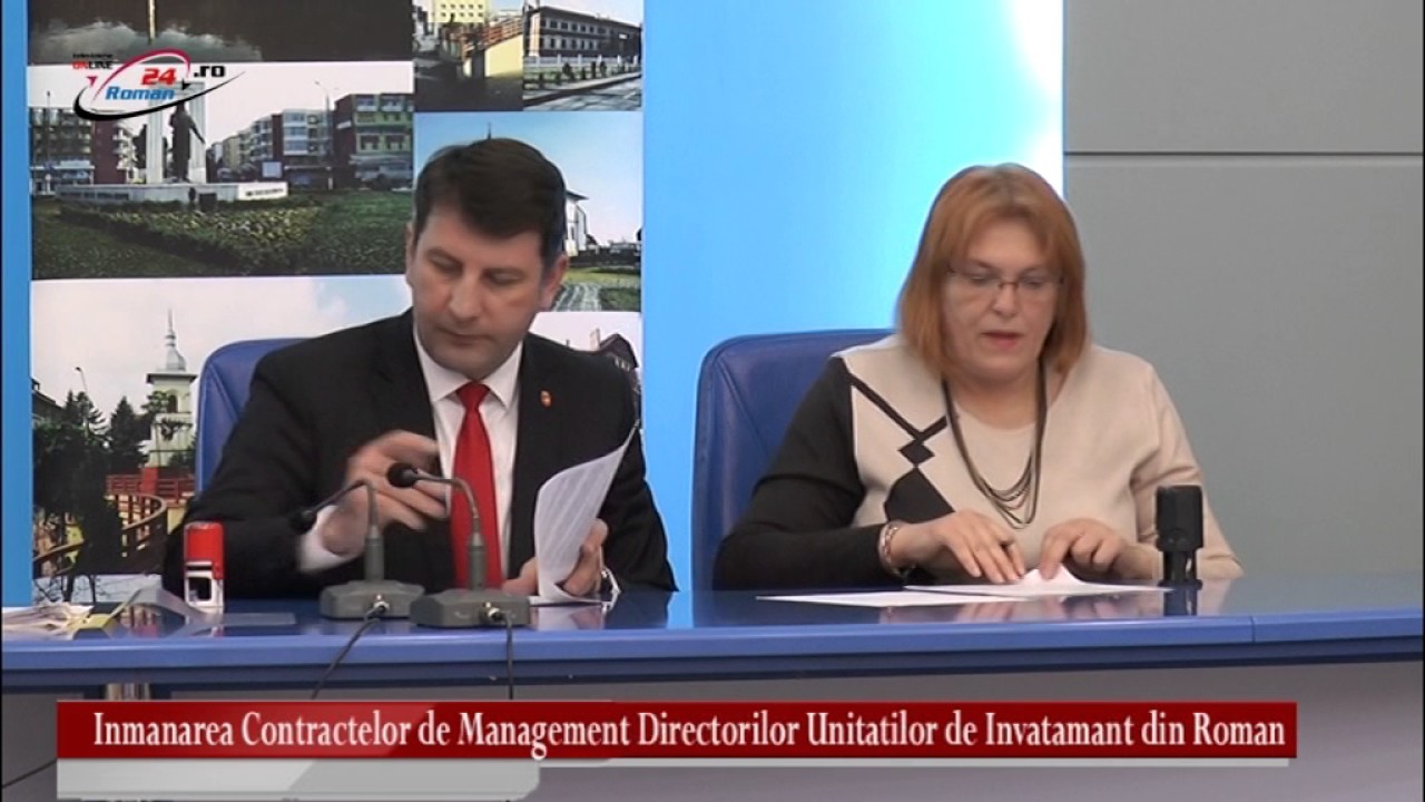 Inmanarea Contractelor de Management Directorilor Unitatilor de Invatamant din Roman