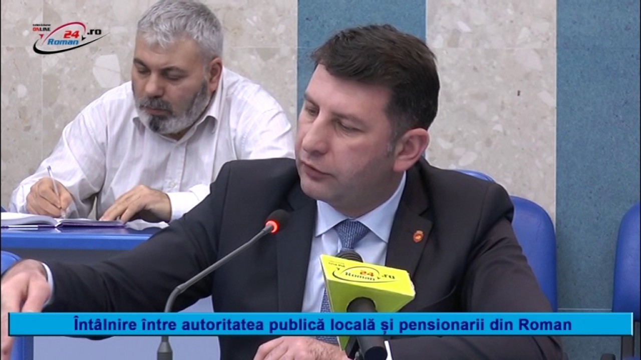 INTÂLNIRE ÎNTRE AUTORITĂȚILE PUBLICE ȘI PENSIONARII DIN ROMAN