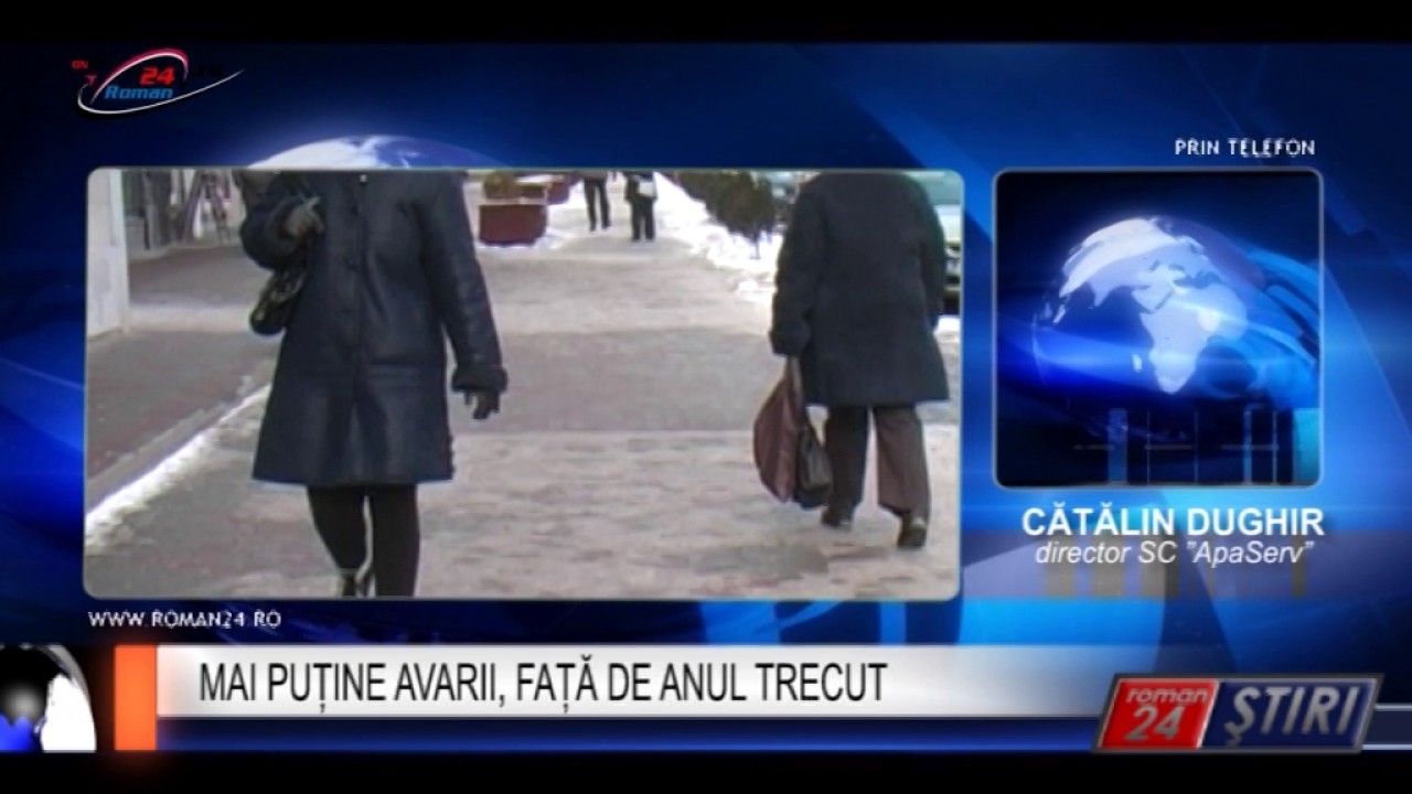 MAI PUȚINE AVARII, FAȚĂ DE ANUL TRECUT