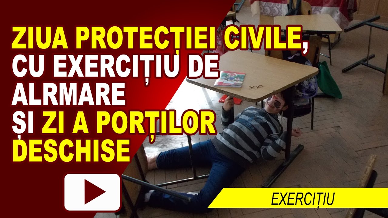 EXERCIȚIU DE ALARMĂ LA CUTREMUR