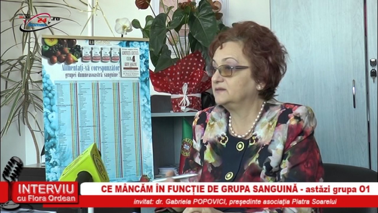 NTERVIU CU FLORA ORDEAN – CE MANCAM IN FUNCTIE DE GRUPA SANGUINA 01