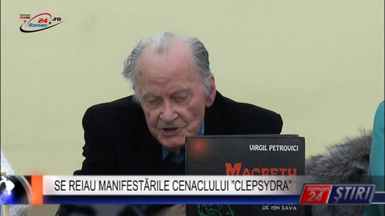 SE REIAU MANIFESTĂRILE CENACLULUI CLEPSYDRA