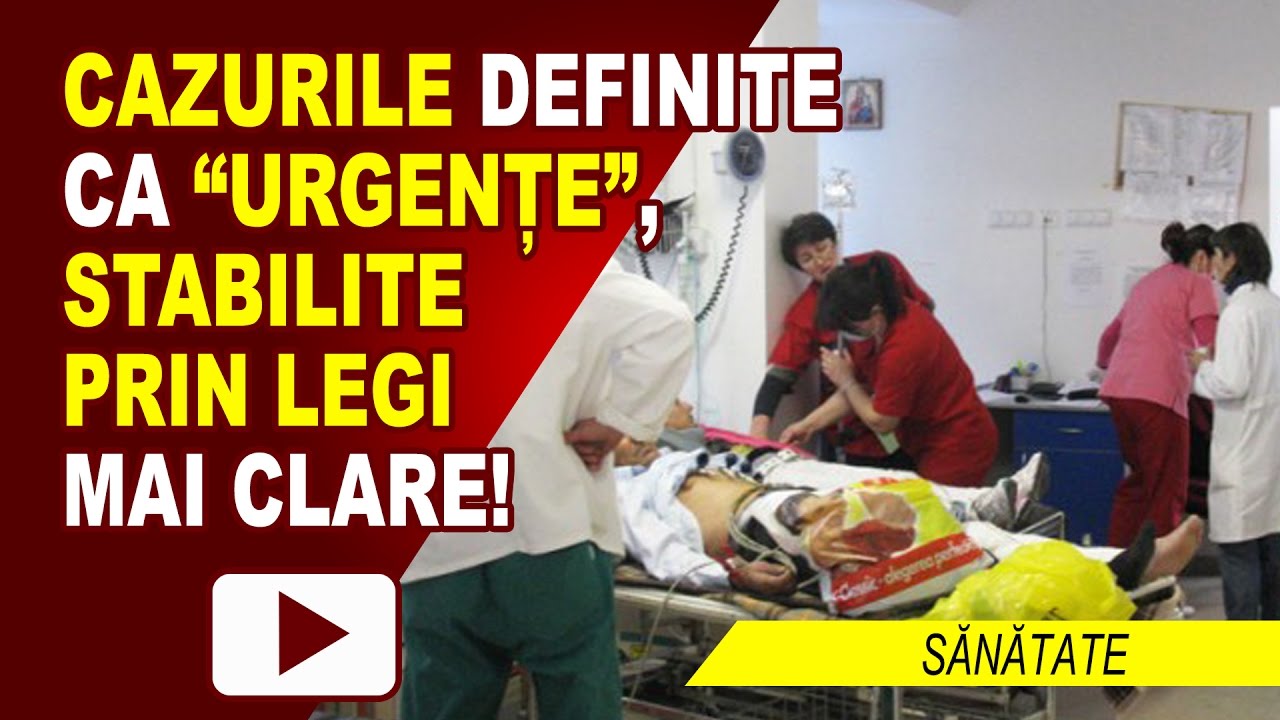 NEVOIA DE CLARIFICARE LEGISLATIVĂ A URGENȚELOR