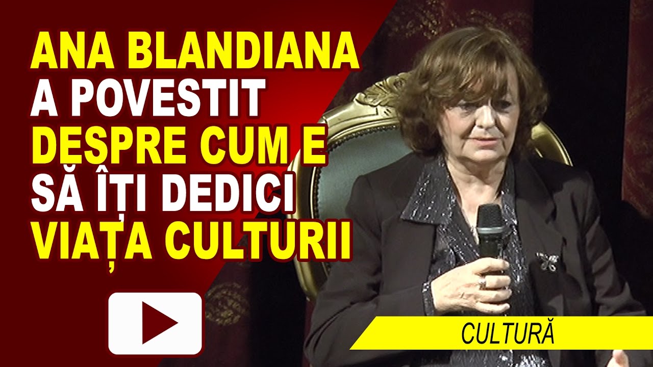 ÎNTÂLNIRE CU ANA BLANDIANA – MODERATOR: ADRIAN ALUI GHEORGHE