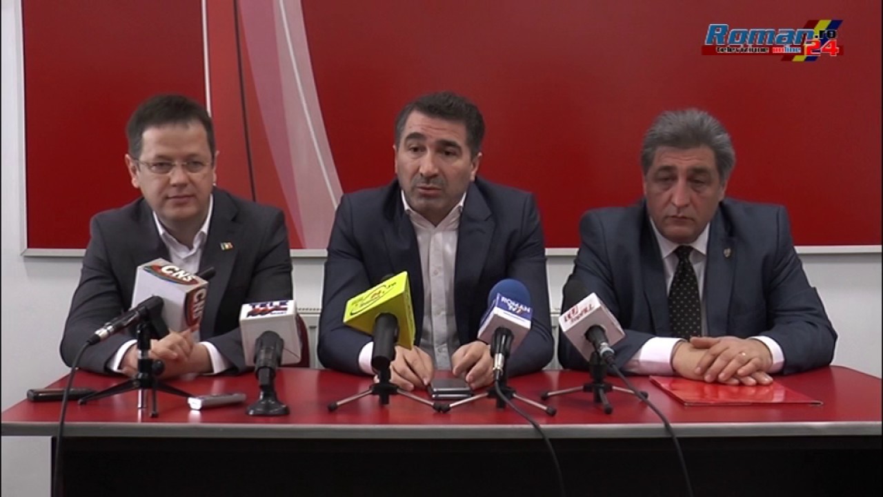 Conferinta de presa PSD Roman – Lansarea Candidatului la functia de Primar al Municipiului Roman