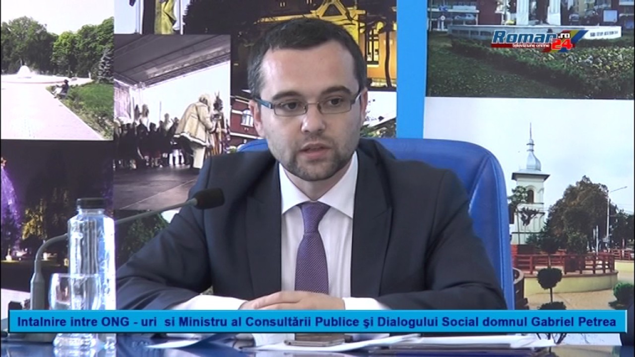 Intalnire intre ONG si Ministru al Consultării Publice şi Dialogului Social domnul Gabriel Petrea