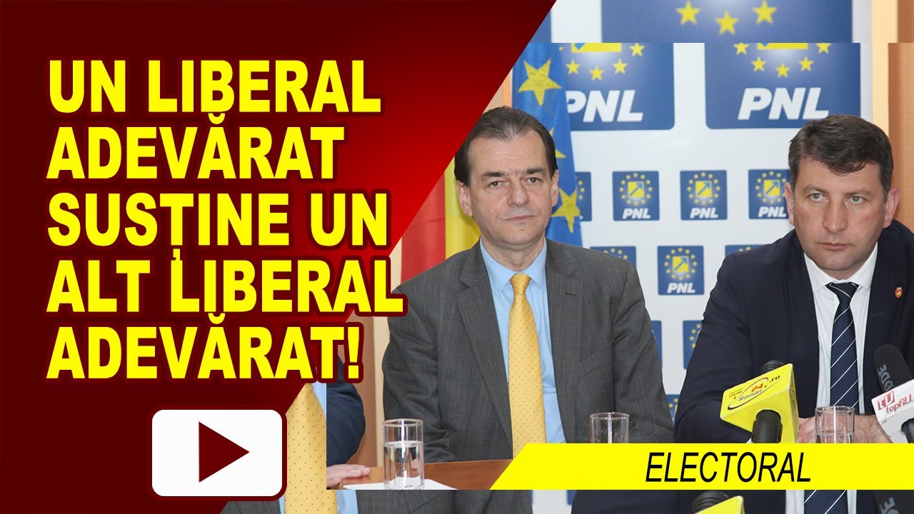 UN LIBERAL ADEVARAT SUSTINE UN ALT LIBERAL ADEVARAT