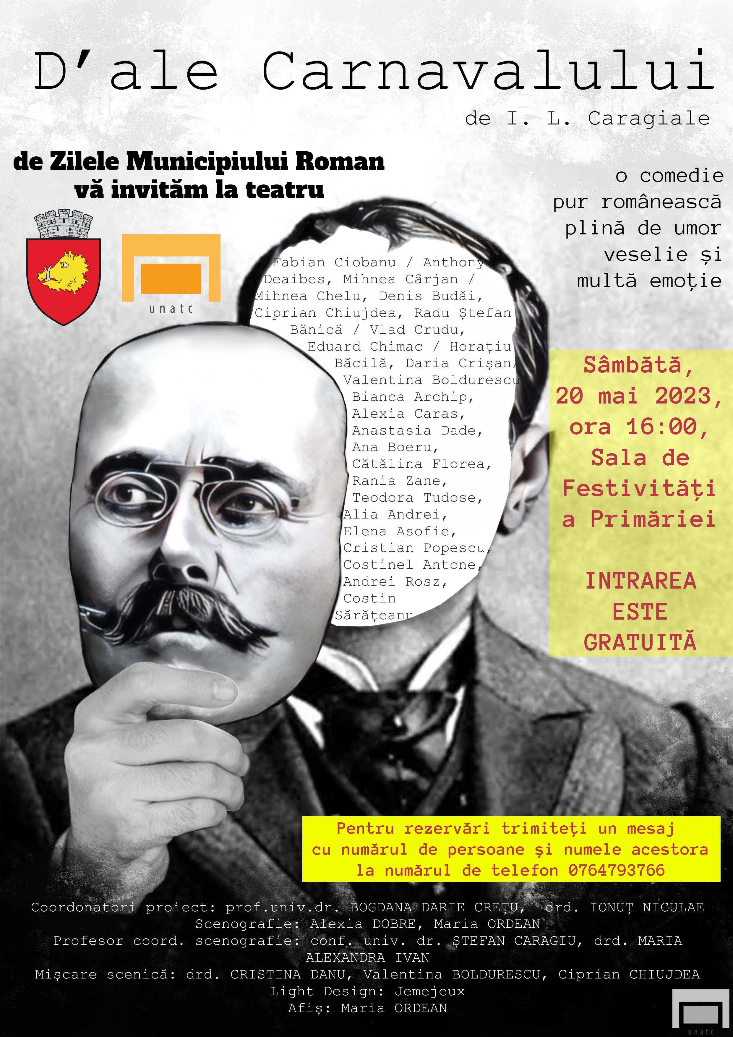 Rezumat D Ale Carnavalului roman24 | D’ALE CARNAVALULUI - Sâmbătă, 20 mai 2023, ora 16:00 la Sala