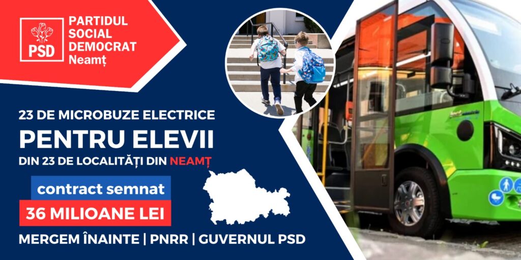 cover PSD Neamt microbuze electrice pentru copii