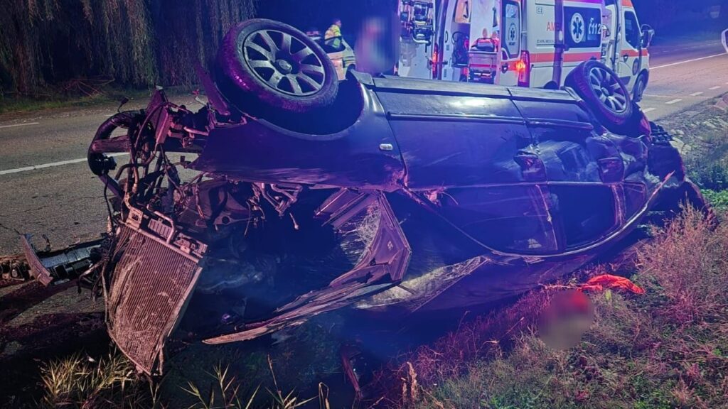 accident dulcesti masina rasturtnat