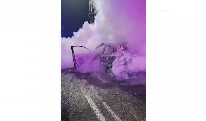 incendiu autoturism neamt