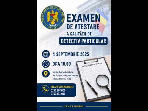 anunt detectiv particular